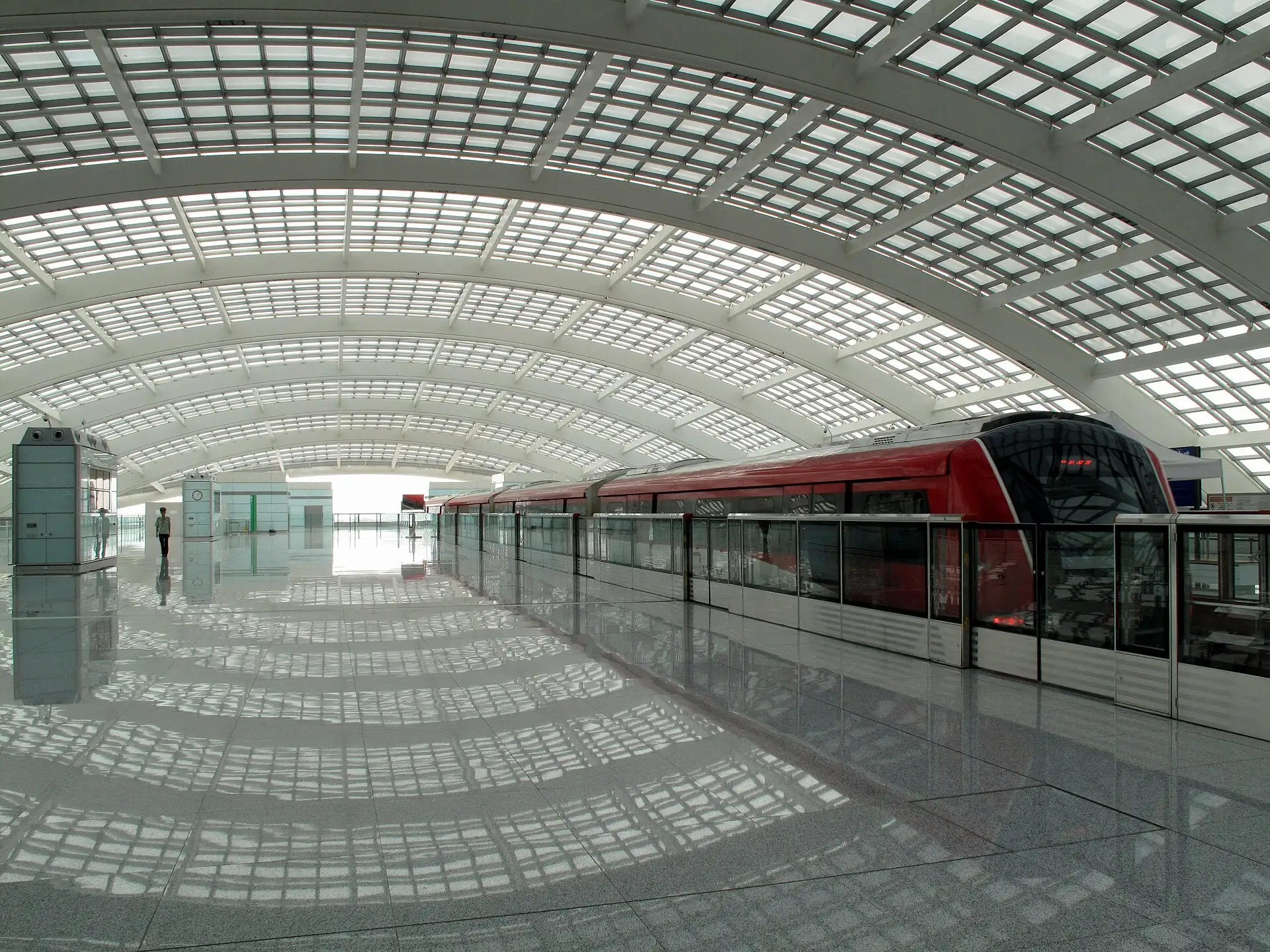 Ankunftshalle im Terminal 3 des Flughafens Peking